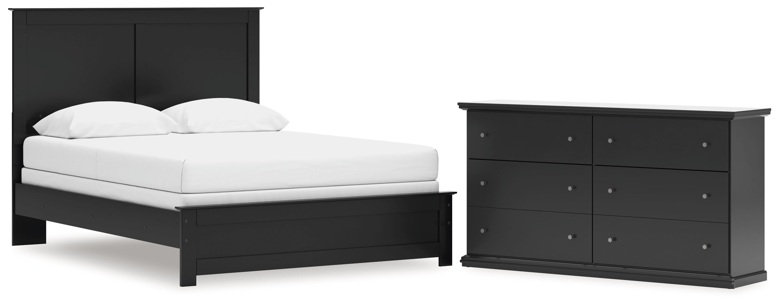 Hoover Furniture Outlet - Ashley Furniture - Maribel Queen Panel Bed and Dresser - Queen Panel Bed and Dresser - B138B83