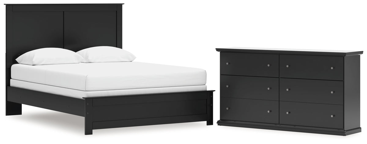 Hoover Furniture Outlet - Ashley Furniture - Maribel Queen Panel Bed and Dresser - Queen Panel Bed and Dresser - B138B83