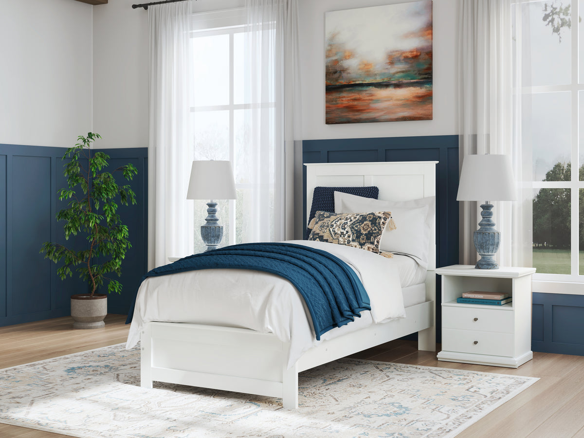 Hoover Furniture Outlet - Ashley Furniture - Bostwick Shoals Twin Panel Bed - Twin Panel Bed - B139B41