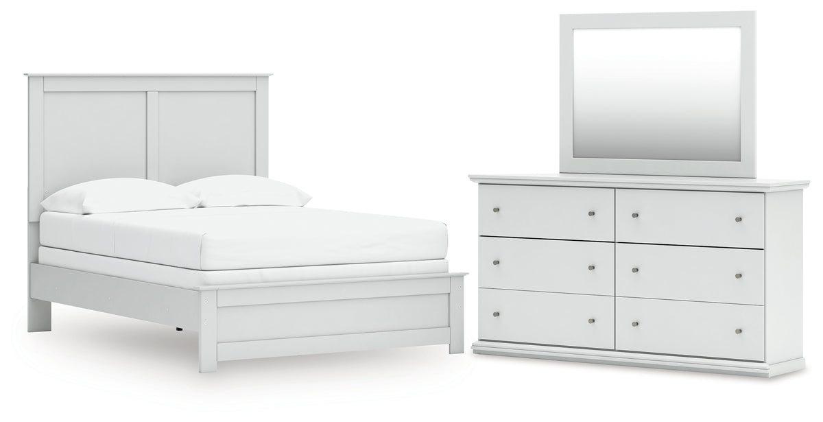 Hoover Furniture Outlet - Ashley Furniture - Bostwick Shoals Full Panel Bed, Dresser and Mirror - Full Panel Bed, Dresser and Mirror - B139B48