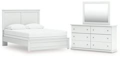 Hoover Furniture Outlet - Ashley Furniture - Bostwick Shoals Queen Panel Bed, Dresser and Mirror - Queen Panel Bed, Dresser and Mirror - B139B69