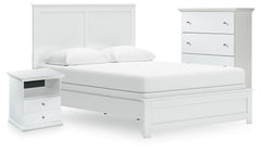 Hoover Furniture Outlet - Ashley Furniture - Bostwick Shoals Queen Panel Bed, Cheat and Nightstand - Queen Panel Bed, Cheat and Nightstand - B139B68