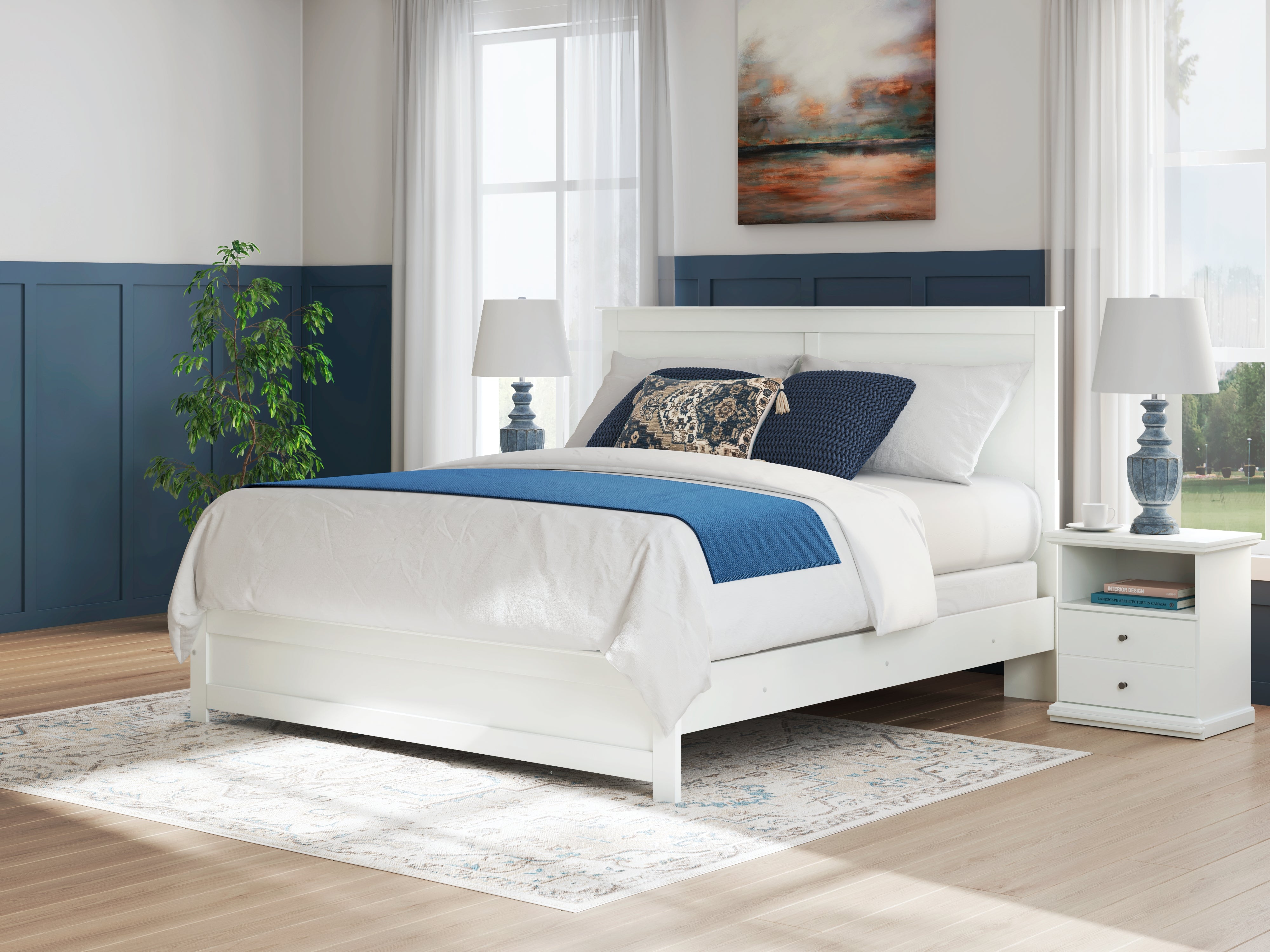 Hoover Furniture Outlet - Ashley Furniture - Bostwick Shoals King Panel Bed - King Panel Bed - B139B47