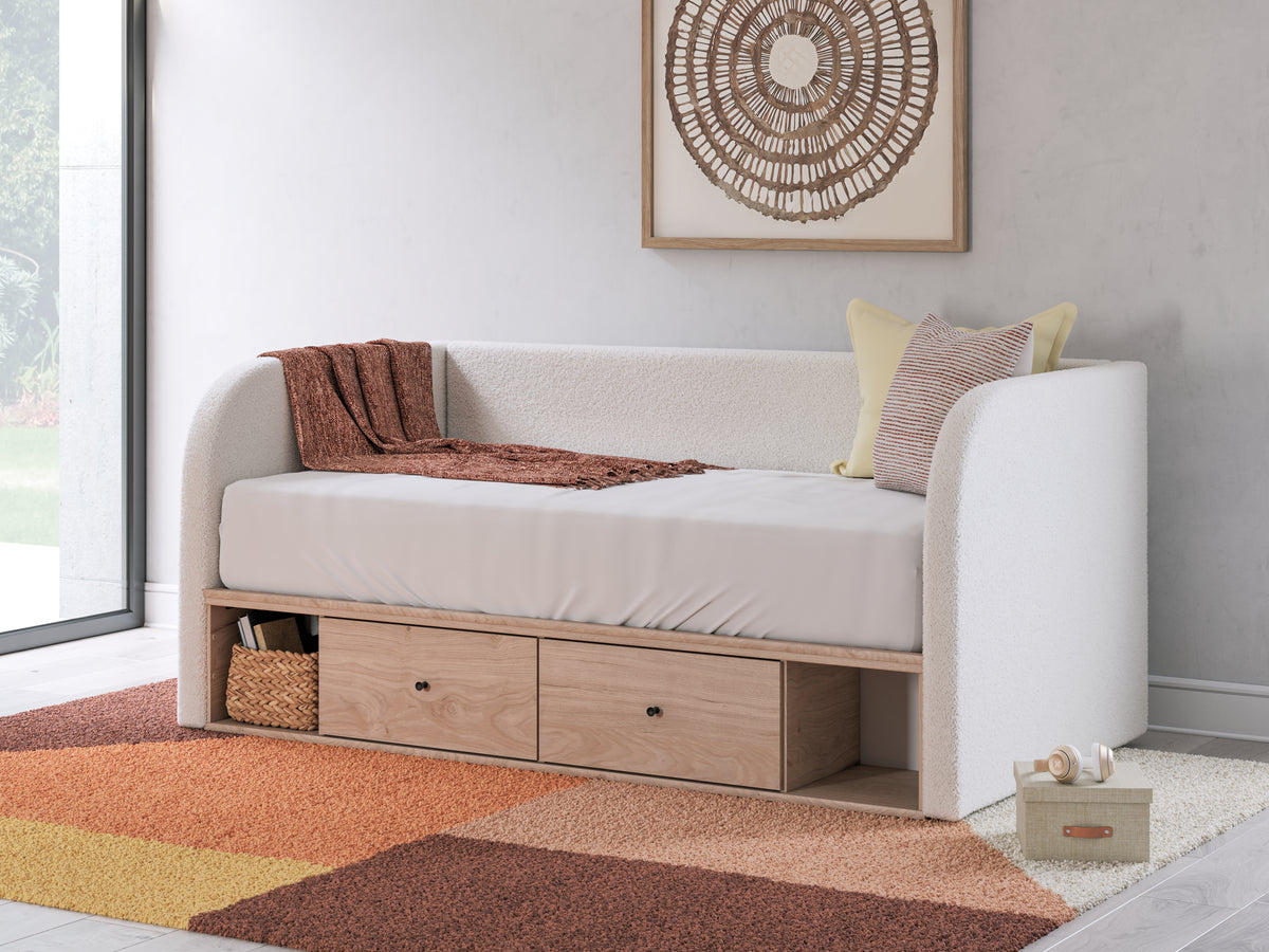 Hoover Furniture Outlet - Ashley Furniture - Arloster Full Upholstered Day Bed with Storage - Full Upholstered Day Bed with Storage - PCB1566B11