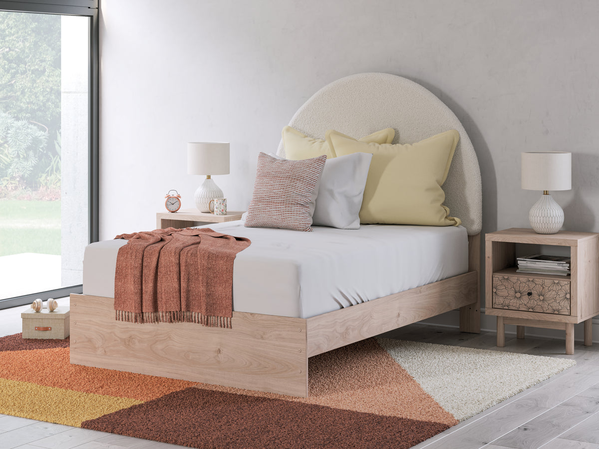 Hoover Furniture Outlet - Ashley Furniture - Arloster Full Upholstered Panel Bed - Full Upholstered Panel Bed - PCB1566B3