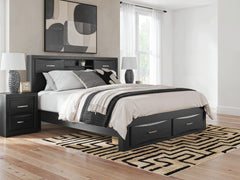 Hoover Furniture Outlet - Ashley Furniture - Stabotta King Bookcase Storage Bed - King Bookcase Storage Bed - PCB1755B10