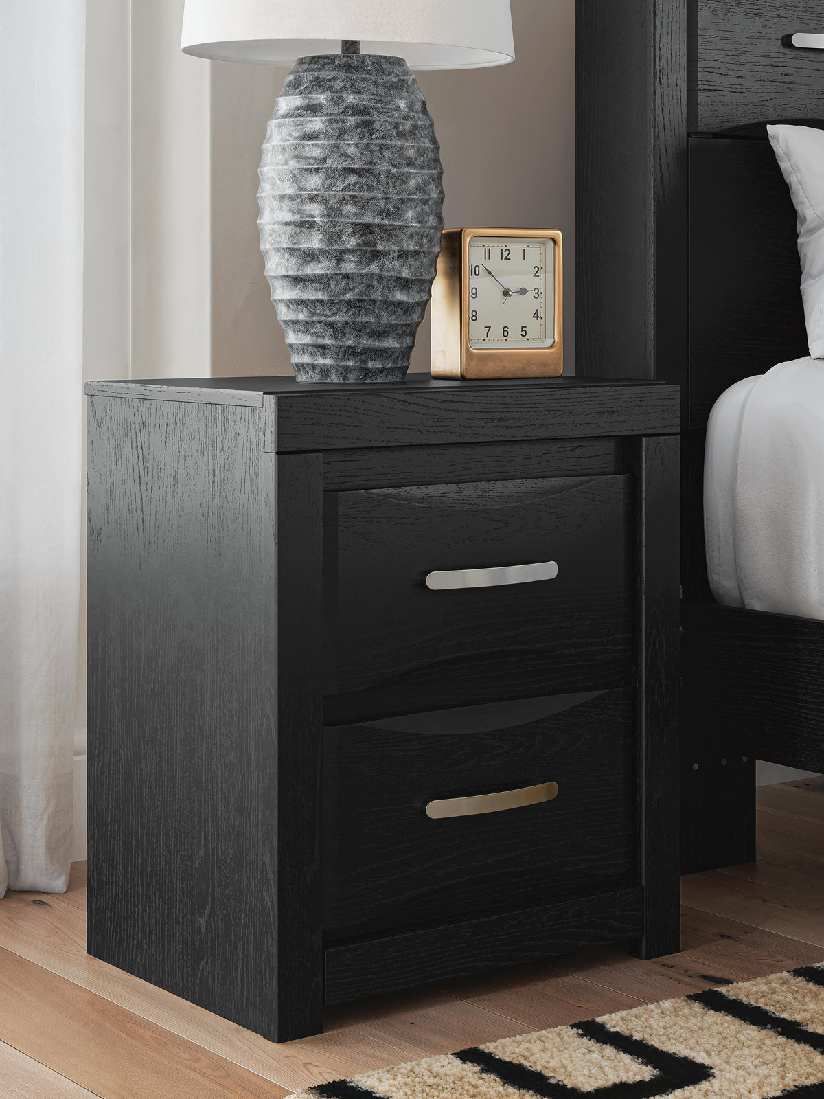Hoover Furniture Outlet - Ashley Furniture - Stabotta Nightstand - Two Drawer Night Stand - PCB1755-92