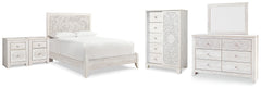 Hoover Furniture Outlet - Ashley Furniture - Paxberry Queen Panel Bed, Dresser, Mirror, Chest and 2 Nightstands - Queen Panel Bed, Dresser, Mirror, Chest and 2 Nightstands - B181B36