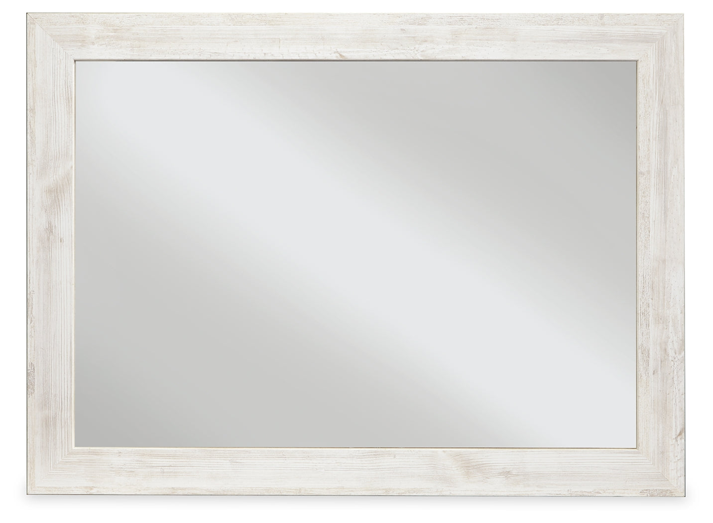 Hoover Furniture Outlet - Ashley Furniture - Paxberry Bedroom Mirror - Bedroom Mirror / Whitewash - B181-36