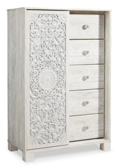 Paxberry Full Panel Bed, Dresser, Mirror and Chest