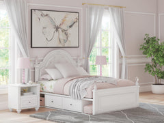 Hoover Furniture Outlet - Ashley Furniture - Kozlani Full Upholstered Panel Bed with Storage - Full Upholstered Panel Bed with Storage - PCB1819B18