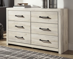 Hoover Furniture Outlet - Ashley Furniture - Cambeck Dresser - Six Drawer Dresser / Whitewash - B192-31