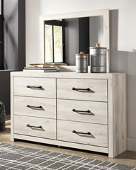 Hoover Furniture Outlet - Ashley Furniture - Cambeck Dresser and Mirror - Dresser and Mirror / Whitewash - B192B1