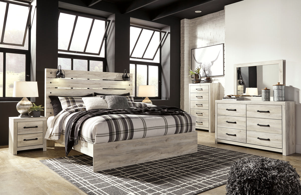 Hoover Furniture Outlet - Ashley Furniture - Cambeck King Panel Bed, Dresser, Mirror, Chest and 2 Nightstands - King Panel Bed, Dresser, Mirror, Chest and 2 Nightstands - B192B102
