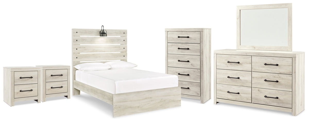 Hoover Furniture Outlet - Ashley Furniture - Cambeck Full Panel Bed, Dresser, Mirror, Chest and 2 Nightstands - Full Panel Bed, Dresser, Mirror, Chest and 2 Nightstands - B192B126