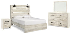 Hoover Furniture Outlet - Ashley Furniture - Cambeck Queen Panel Bed, Dresser, Mirror and Nightstand - Queen Panel Bed, Dresser, Mirror and Nightstand - B192B55