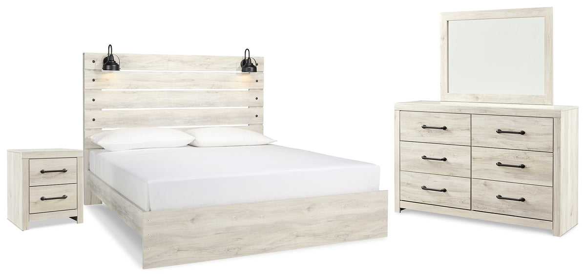 Hoover Furniture Outlet - Ashley Furniture - Cambeck King Panel Bed, Dresser, Mirror and Nightstand - King Panel Bed, Dresser, Mirror and Nightstand - B192B54