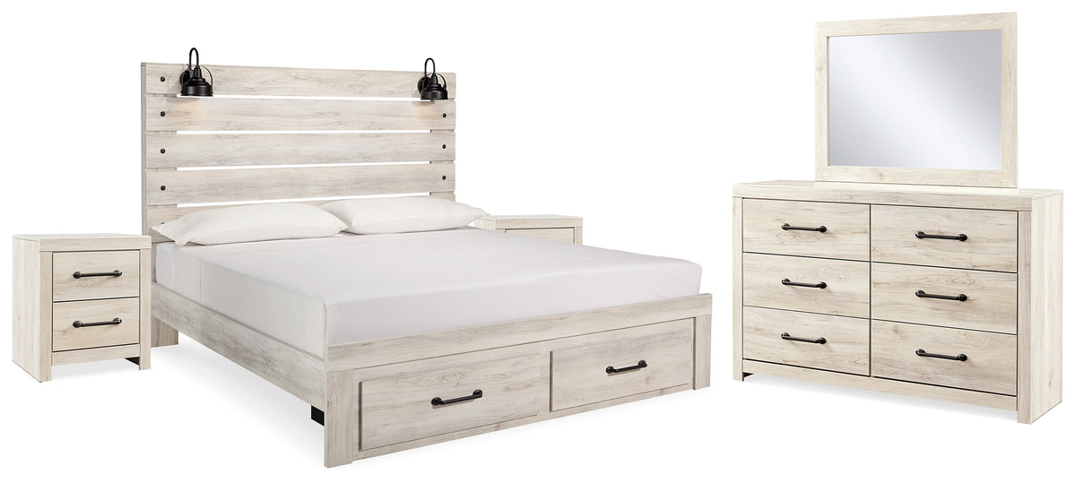 Hoover Furniture Outlet - Ashley Furniture - Cambeck King Storage Bed, 2 Dressers, Mirror, and 2 Nightstands - King Storage Bed, 2 Dressers, Mirror, and 2 Nightstands - B192B104