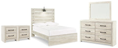 Hoover Furniture Outlet - Ashley Furniture - Cambeck Full Panel Bed, Dresser, Mirror and 2 Nightstands - Full Panel Bed, Dresser, Mirror and 2 Nightstands - B192B143
