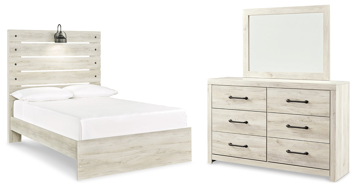 Hoover Furniture Outlet - Ashley Furniture - Cambeck Full Panel Bed, Dresser and Mirror - Full Panel Bed, Dresser and Mirror - B192B23