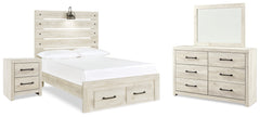 Hoover Furniture Outlet - Ashley Furniture - Cambeck Full Panel Bed, Dresser, Mirror and Nightstand - Full Panel Bed, Dresser, Mirror and Nightstand - B192B77