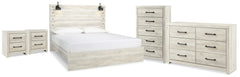 Hoover Furniture Outlet - Ashley Furniture - Cambeck King Panel Bed, Dresser, Chest and 2 Nightstands - King Panel Bed, Dresser, Chest and 2 Nightstands - B192B112
