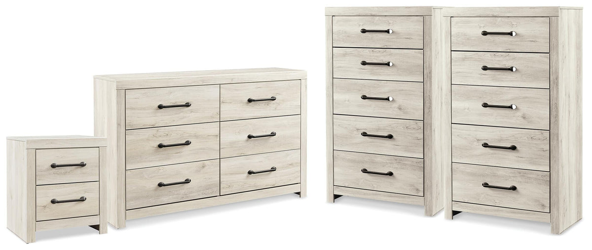 Hoover Furniture Outlet - Ashley Furniture - Cambeck Dresser, 2 Chests and 1 Nightstand - Dresser, 2 Chests and 1 Nightstand - B192B144