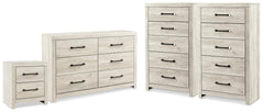 Hoover Furniture Outlet - Ashley Furniture - Cambeck Dresser, 2 Chests and 1 Nightstand - Dresser, 2 Chests and 1 Nightstand - B192B144