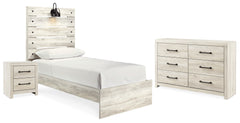 Hoover Furniture Outlet - Ashley Furniture - Cambeck Twin Panel Bed, Dresser and Nightstand - Twin Panel Bed, Dresser and Nightstand - B192B70