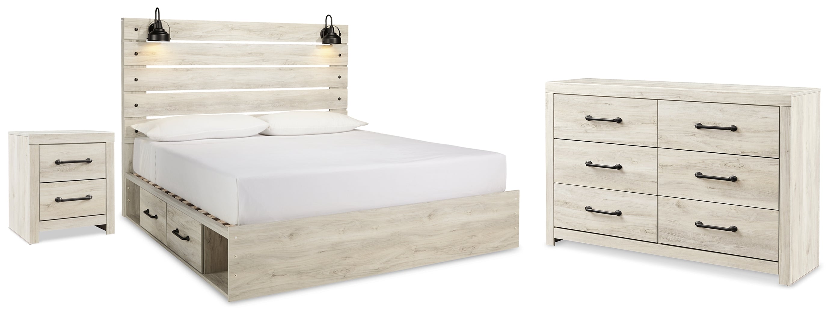 Hoover Furniture Outlet - Ashley Furniture - Cambeck King Panel Storage Bed. Dresser and Nightstand - King Panel Storage Bed. Dresser and Nightstand - B192B125