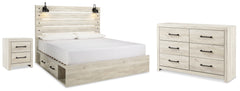 Hoover Furniture Outlet - Ashley Furniture - Cambeck King Panel Storage Bed. Dresser and Nightstand - King Panel Storage Bed. Dresser and Nightstand - B192B125