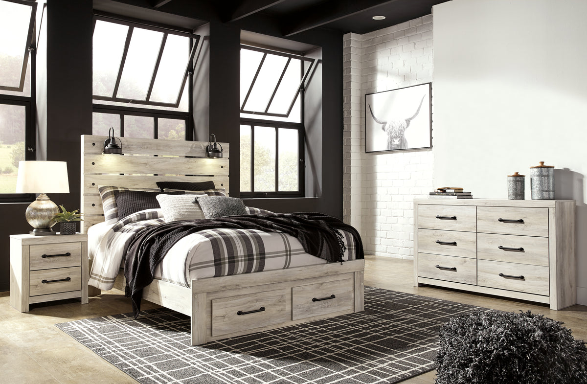 Hoover Furniture Outlet - Ashley Furniture - Cambeck Queen Panel Storage Bed, Dresser and Nightstand - Queen Panel Storage Bed, Dresser and Nightstand - B192B73