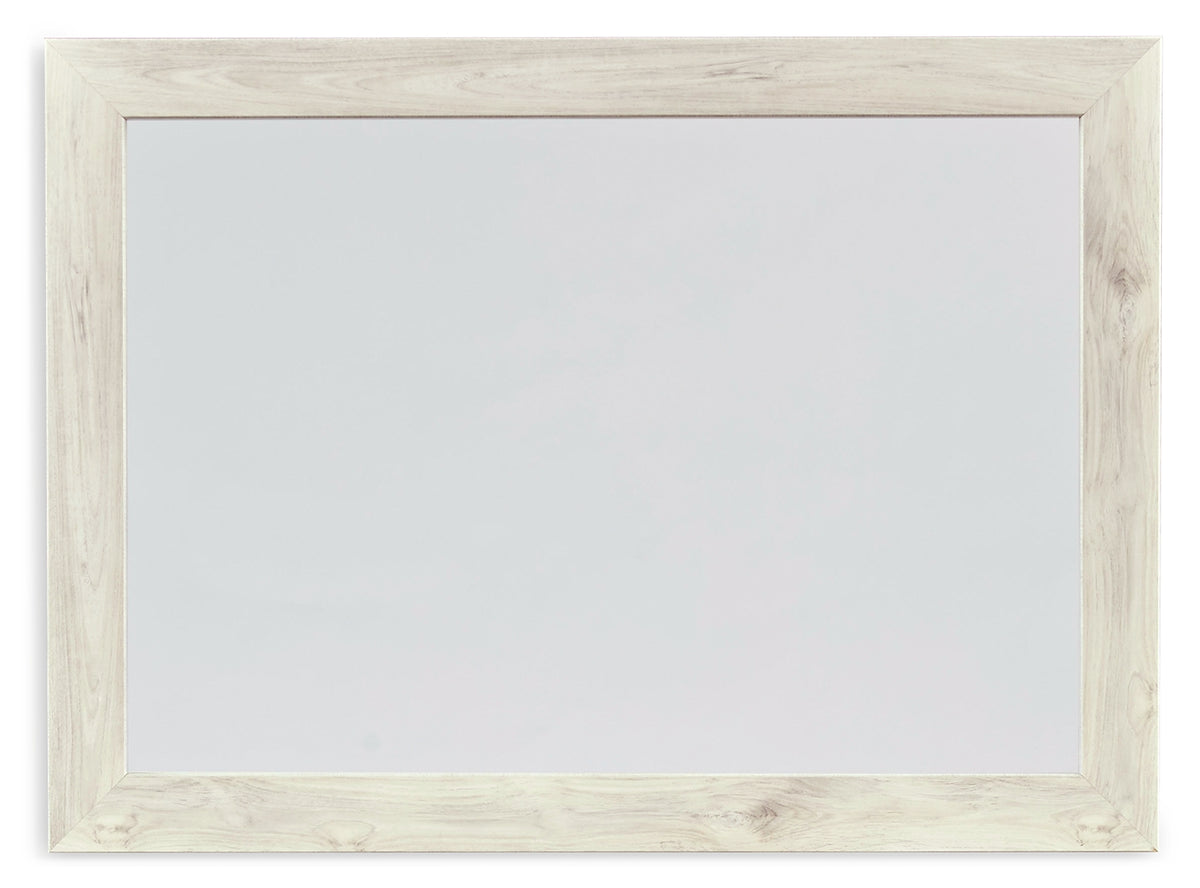 Hoover Furniture Outlet - Ashley Furniture - Cambeck Bedroom Mirror - Bedroom Mirror / Whitewash - B192-36