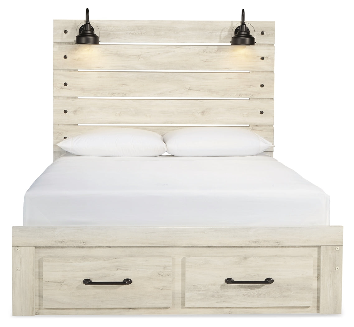 Cambeck Queen Panel Bed with 2 Storage Drawers