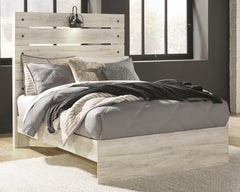 Hoover Furniture Outlet - Ashley Furniture - Cambeck Full Panel Bed - Full Panel Bed / Whitewash - B192B3