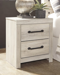 Hoover Furniture Outlet - Ashley Furniture - Cambeck Nightstand - Two Drawer Night Stand / Whitewash - B192-92