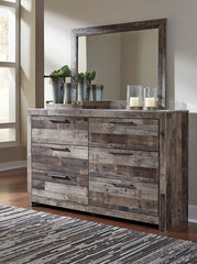 Hoover Furniture Outlet - Ashley Furniture - Derekson Bedroom Mirror - Bedroom Mirror / Multi Gray - B200-36