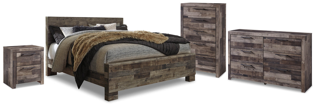 Hoover Furniture Outlet - Ashley Furniture - Derekson Queen Panel Storage Bed, Dresser, Chest and Nightstand - Queen Panel Storage Bed, Dresser, Chest and Nightstand - B200B84