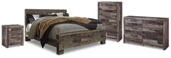 Hoover Furniture Outlet - Ashley Furniture - Derekson Queen Panel Storage Bed, Dresser, Chest and Nightstand - Queen Panel Storage Bed, Dresser, Chest and Nightstand - B200B84