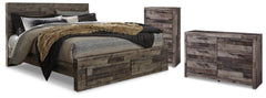 Hoover Furniture Outlet - Ashley Furniture - Derekson King Storage Bed, Dresser and Chest - King Storage Bed, Dresser and Chest - B200B76
