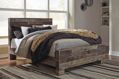 Hoover Furniture Outlet - Ashley Furniture - Derekson Queen Panel Bed - Queen Panel Bed / Multi Gray - B200B6