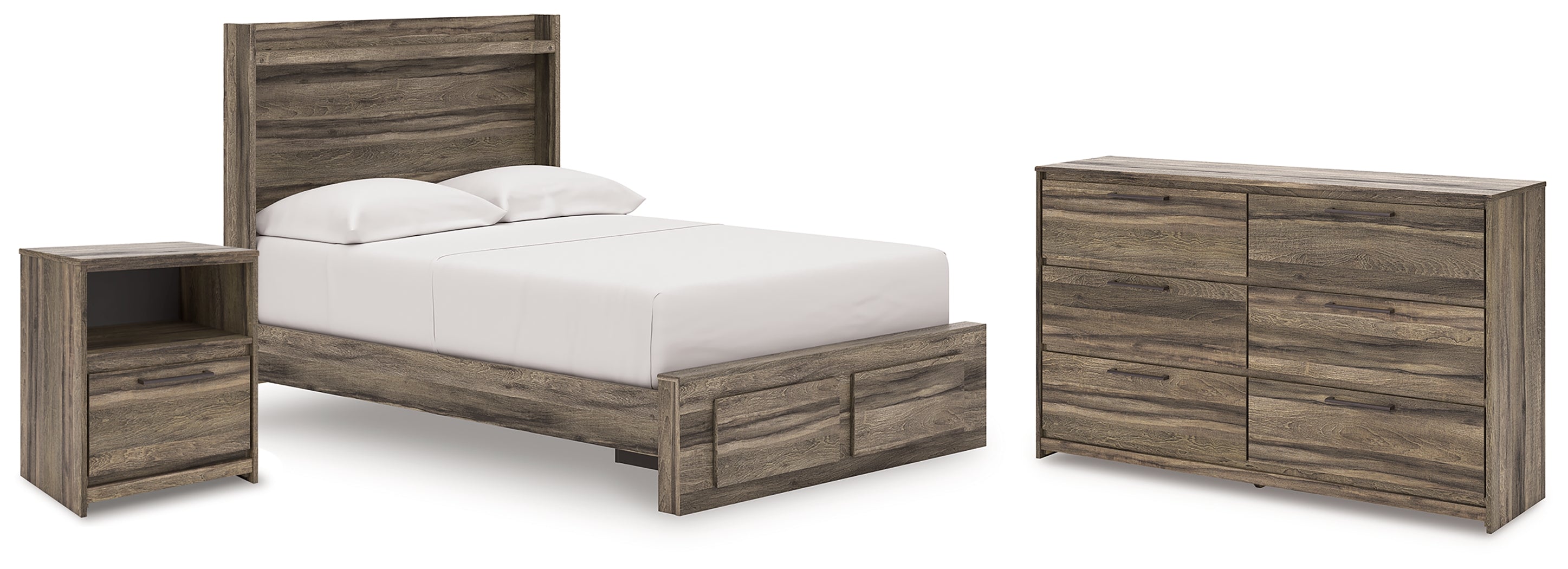 Hoover Furniture Outlet - Ashley Furniture - Elbrim Full Storage Bed, Dresser and Nightstand - Full Storage Bed, Dresser and Nightstand - PCB2005B27
