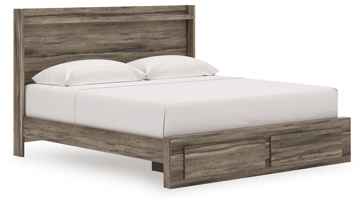 Hoover Furniture Outlet - Ashley Furniture - Elbrim King Panel Storage Bed - King Panel Storage Bed - PCB2005B7