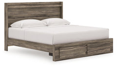 Hoover Furniture Outlet - Ashley Furniture - Elbrim King Panel Storage Bed - King Panel Storage Bed - PCB2005B7