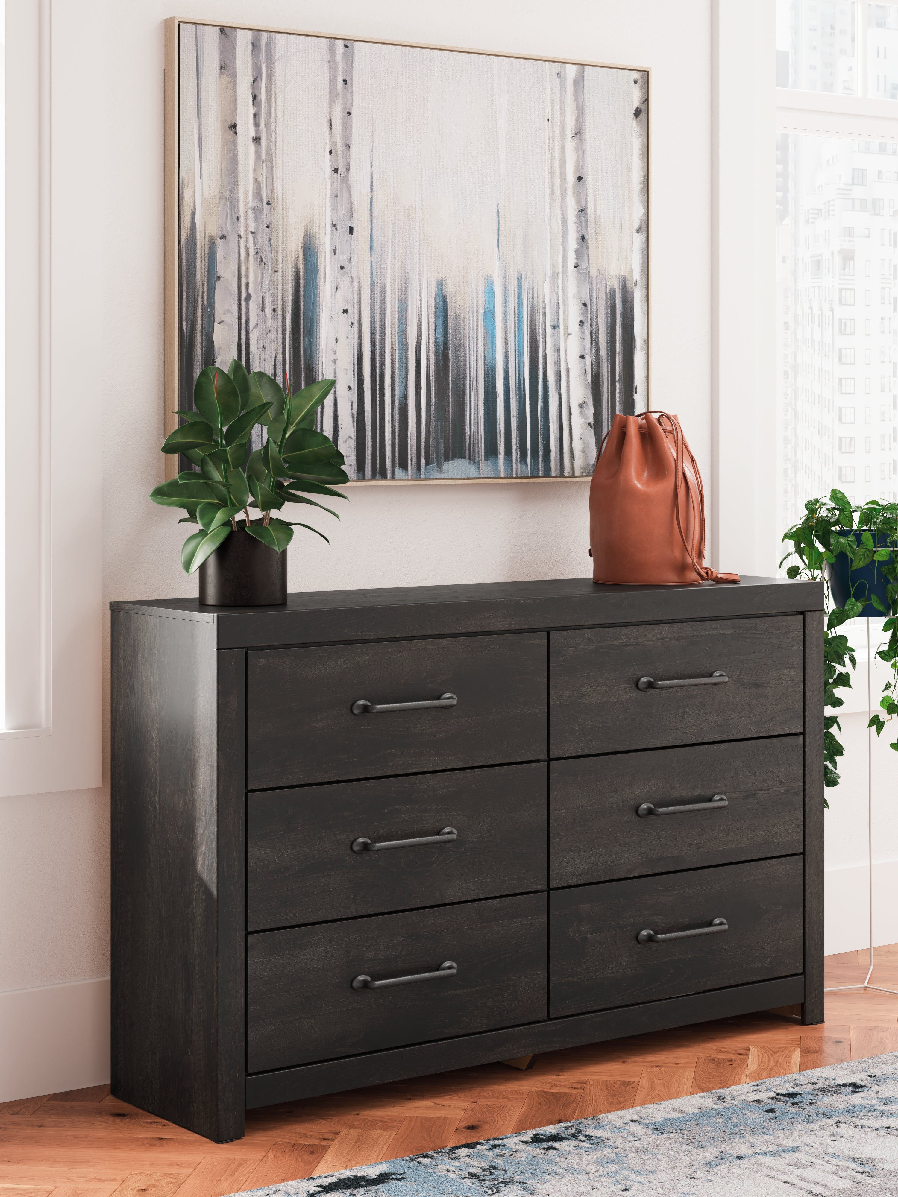 Hoover Furniture Outlet - Ashley Furniture - Hollivern Dresser - Six Drawer Dresser - PCB2108-31
