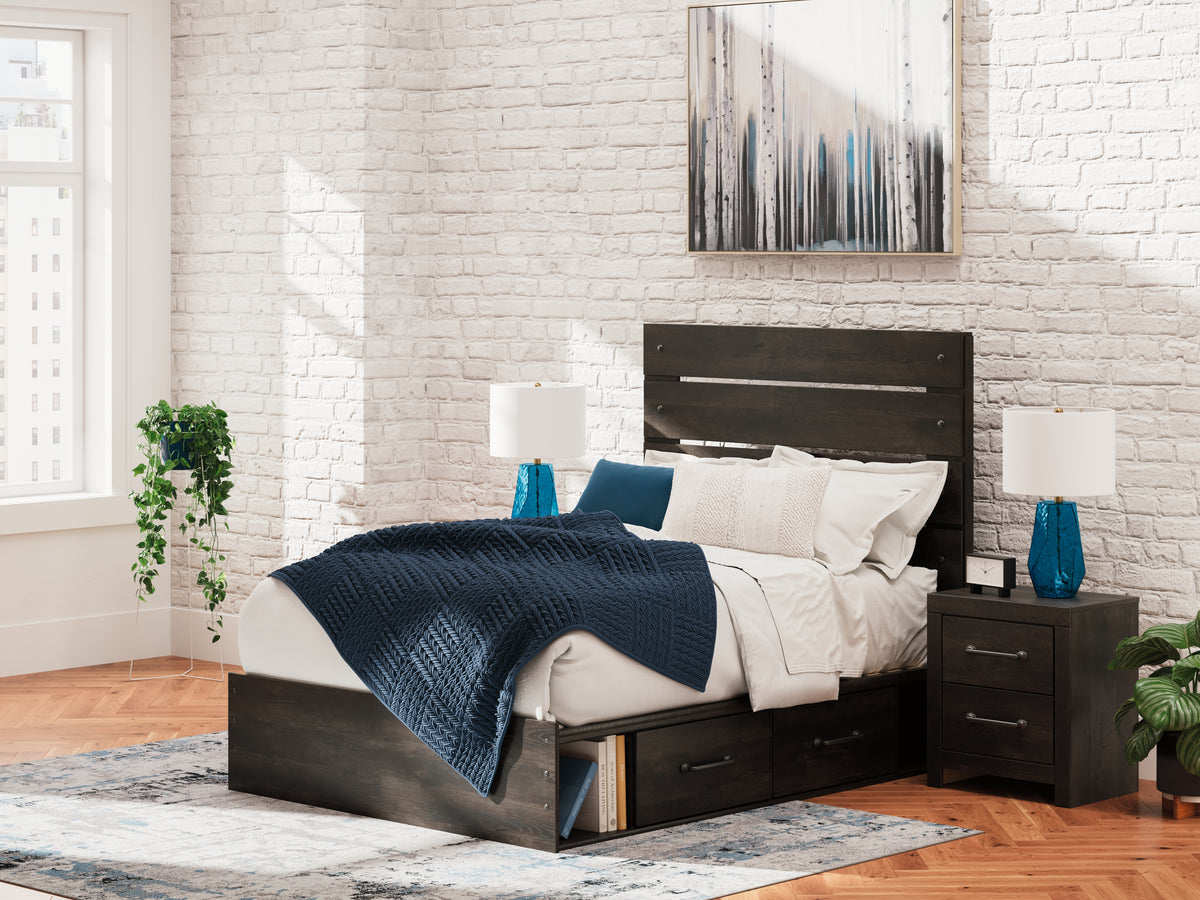 Hoover Furniture Outlet - Ashley Furniture - Hollivern Full Panel Storage Bed - Full Panel Storage Bed - PCB2108B15