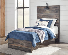 Hoover Furniture Outlet - Ashley Furniture - Drystan Twin Panel Bed - Twin Panel Bed / Multi - B211B2