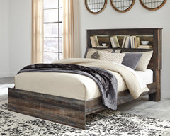 Hoover Furniture Outlet - Ashley Furniture - Drystan Queen Bookcase Bed - Queen Bookcase Bed / Multi - B211B16