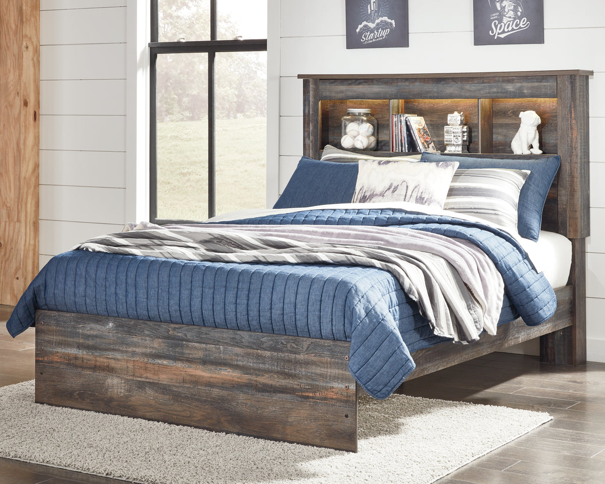 Hoover Furniture Outlet - Ashley Furniture - Drystan Full Bookcase Bed - Full Bookcase Bed / Multi - B211B46