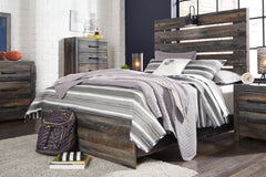 Hoover Furniture Outlet - Ashley Furniture - Drystan Full Panel Bed - Full Panel Bed / Multi - B211B3